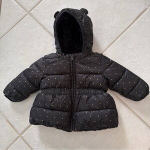 NWT Baby Gap Winter “Warmest Jacket” Moonless Night 12-18 Months Detachable Hood